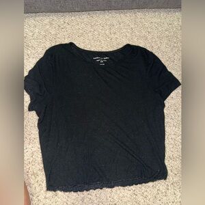 American Eagle Outfitters Classic Black Short Sleeve Tee